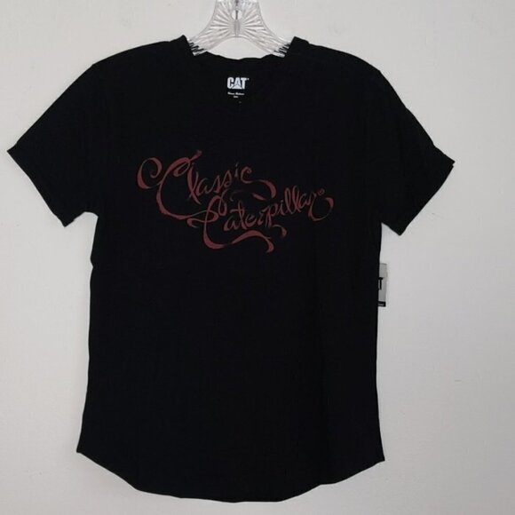 CAT Caterpillar Workwear Graphic V Neck T Shirt - Picture 1 of 5